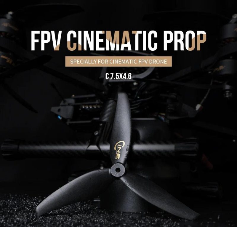 C7.5x4.6 Tri-Blade 7.5" Cinematic FPV Propeller （2 Pack）